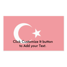 Turkey (Alternate), Turkey flag Business Card Templates