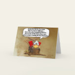 Turkey Begs For Life Thanksgiving Card