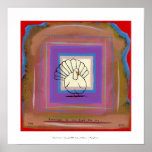 Turkey big tom bird unique modern art painting print