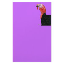 Turkey:  Black Tom Head Customized Stationery