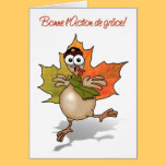 TURKEY Canadian Thanksgiving french cards