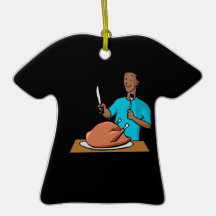 Turkey Carving Christmas Tree Ornaments