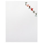 Turkey Chili Peppers Customized Letterhead