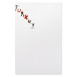 Turkey Chili Peppers Custom Stationery