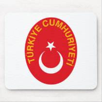 Turkey Coat of Arms Mousepad by FlagTshirts Turkey Coat of Arms Mousepad