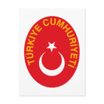 Turkey Coat of Arms postcards by FlagTshirts Turkey Coat of Arms postcards