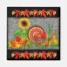Turkey Day Fridge Magnets