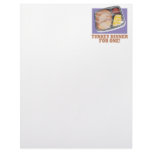 Turkey Dinner For One Custom Letterhead