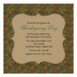 Turkey Feathers Invitation