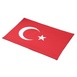 Turkey Flag American MoJo Placemat