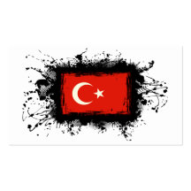 Turkey Flag Business Cards