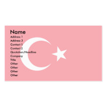 Turkey Flag Business Cards