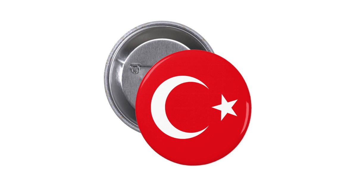 Turkey Flag Button Zazzle