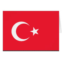 Turkey Flag Greeting Card