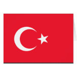 Turkey Flag Greeting Card