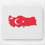 Turkey Flag Map full size Mouse Pad