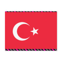 Turkey Flag Post Cards