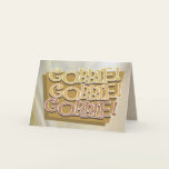 Turkey Gooble Thanksgiving Card