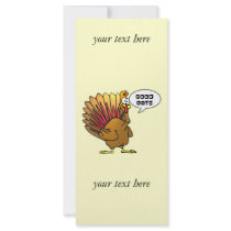 Turkey Good Eats Business Rack Card rack cards