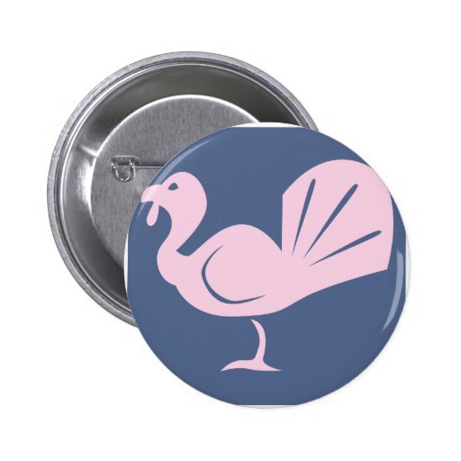 Turkey Icon Pinback Buttons