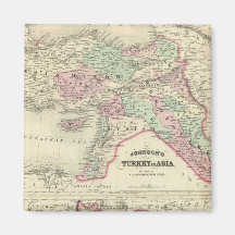 Turkey in Asia, Persia, Arabia, Beloochistan Fridge Magnets