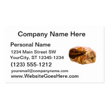 turkey leg and meat on red white platter business card templates