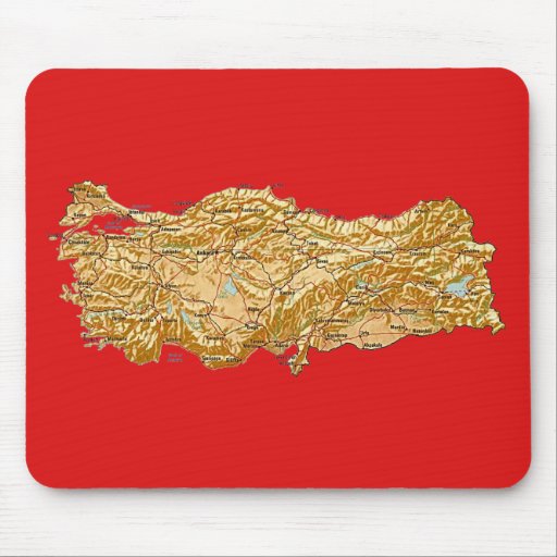 Turkey Map Mousepad