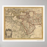Turkey Persia Arabia Map - 1721 posters