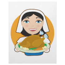 Turkey Pilgrim Custom Letterhead