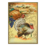 Turkey Pumpkin Corn Grapes Apple Haystack Cards