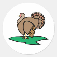 Turkey Round Sticker