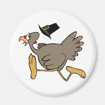 Turkey run refrigerator magnets