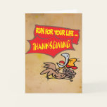 Turkey Run Thanksgiving Card
