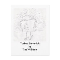 Turkey-Sammich by Tim Williams postcards by Eurythmia Turkey-Sammich by Tim Williams postcards