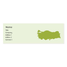 Turkey - Skinny Business Card Templates