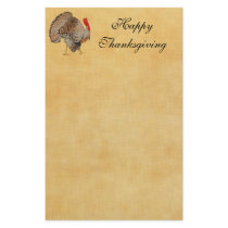 TURKEY Thanksgiving 2009 Stationery