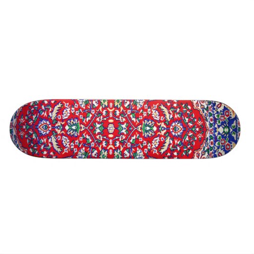 Turkey,Turkish Textile Cloth Rug Pattern Skate Decks