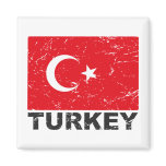 Turkey Vintage Flag Fridge Magnet