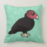 Birdorable Turkey Vulture Throw Pillow