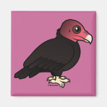 Birdorable Turkey Vulture Square Magnet