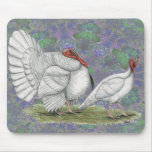 Turkey:  White Holland Pastel mousepads