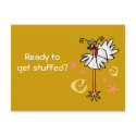 turkey with specs, Ready to get stuffed? postcards