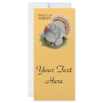 Turkey:  World Class Customized Rack Card