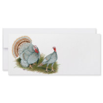 Turkeys:  Lilac rack cards