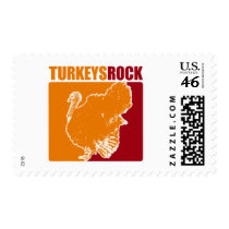 Turkeys Rock Postage Stamps