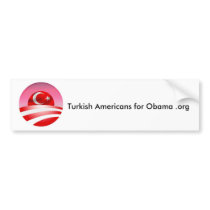 Turkish American for Obama .org Sticker bumper stickers by turkishobama Turkish American for Obama .org Sticker bumper stickers