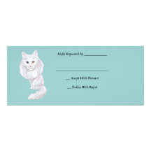 Turkish Angora Caricature Personalized Announcement