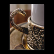 Turkish Coffee Mug Macro Photography Postcard postcards