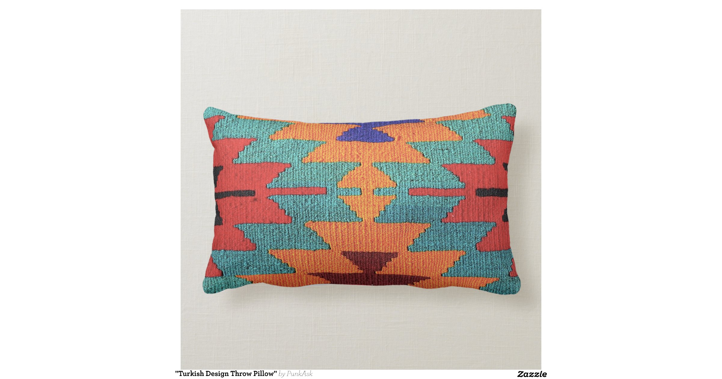 "Turkish Design Throw Pillow" Zazzle