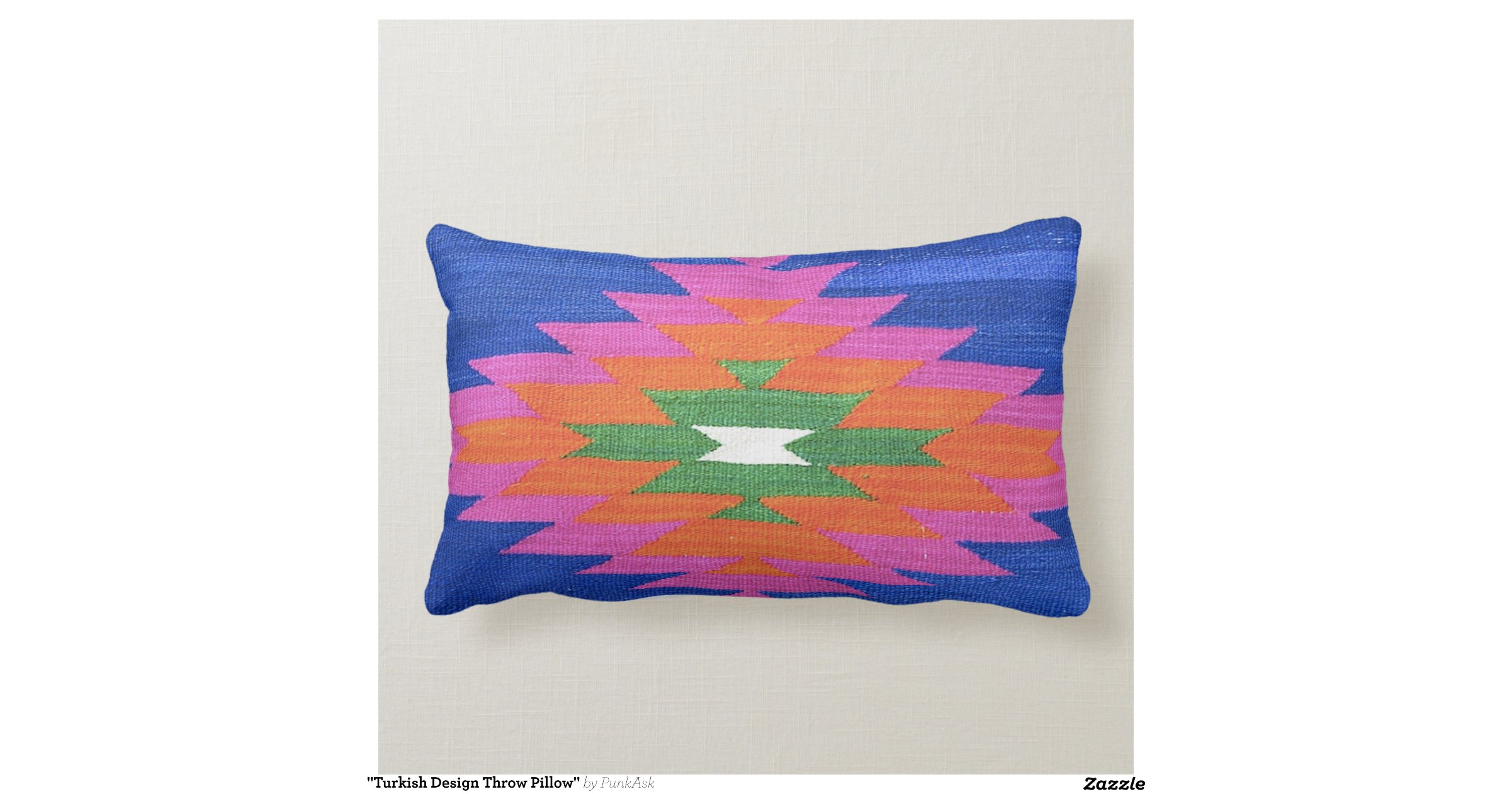 "Turkish Design Throw Pillow" Zazzle